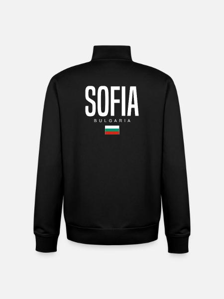 Sofia Bulgarien - Unisex Organic Zip Sweatshirt von Stanley/Stella - Schwarz