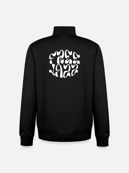 free jazz logo design - Unisex Organic Zip Sweatshirt by Stanley/Stella - black