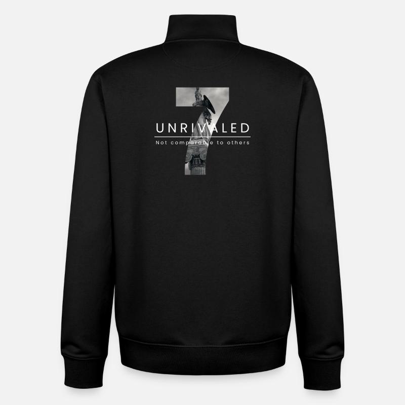 Unvergleichliche Heldenfigur Design - Unisex Organic Zip Sweatshirt von Stanley/Stella - Schwarz