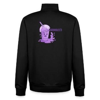 Grimace Shake Chaos - Unisex Organic Zip Sweatshirt von Stanley/Stella - Schwarz - Hinten - AI Model Male 185 light (185cm)