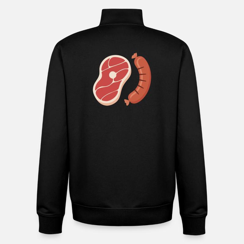 Griller - Sweat zippé unisexe en coton bio Stanley/Stella - noir