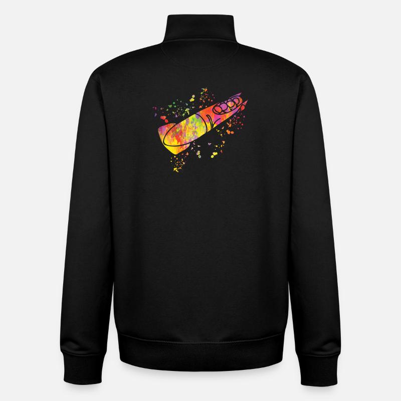 Bob Team Anschieber Bob - Unisex Organic Zip Sweatshirt von Stanley/Stella - Schwarz