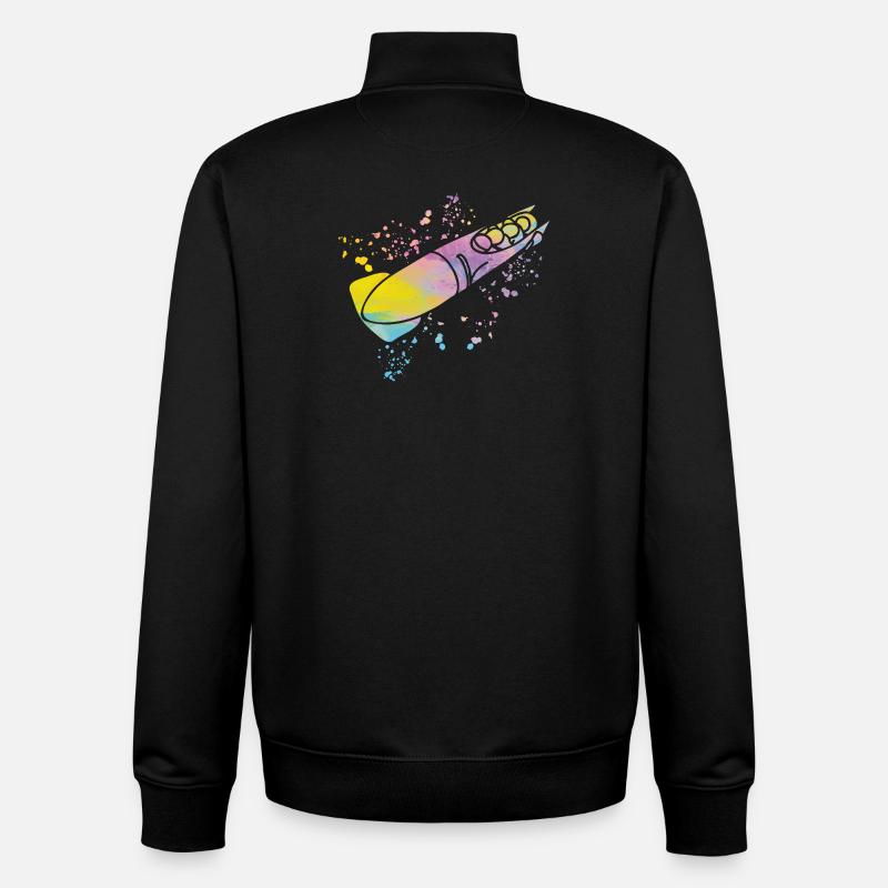 Bob Team Anschieber Bob - Unisex Organic Zip Sweatshirt von Stanley/Stella - Schwarz