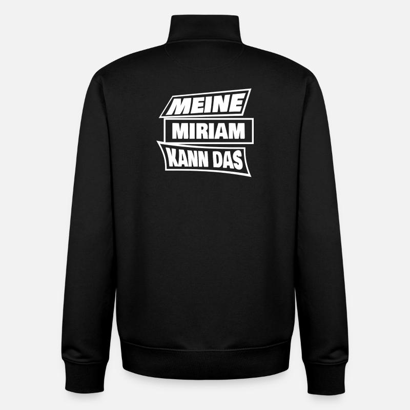 Miriam Miriam - Unisex Organic Zip Sweatshirt by Stanley/Stella - black