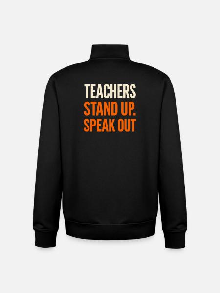 Anti-mobbing-freundlichkeit, Stehen Sie - Unisex Organic Zip Sweatshirt von Stanley/Stella - Schwarz