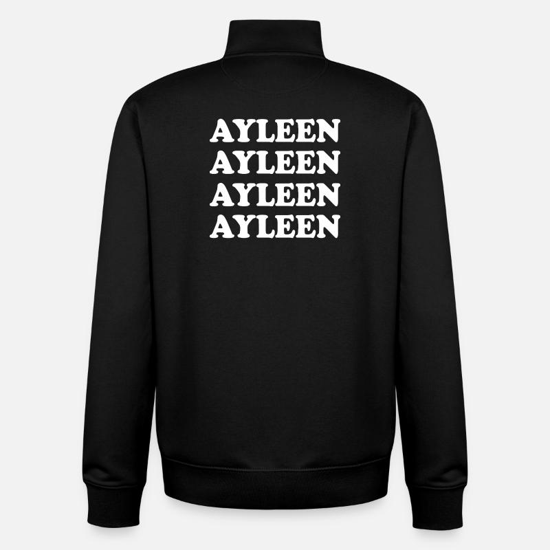 Nom : Ayleen - Sweat zippé unisexe en coton bio Stanley/Stella - noir