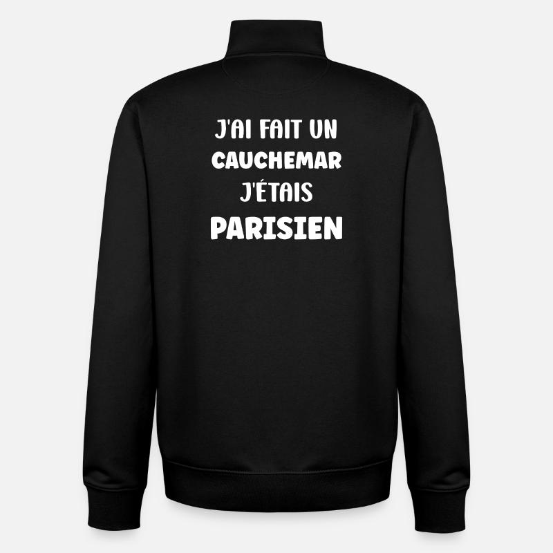Pariser Albtraum - Unisex Organic Zip Sweatshirt von Stanley/Stella - Schwarz