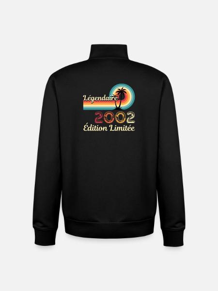 Legendary 2002, limitierte Ausgabe - Unisex Organic Zip Sweatshirt von Stanley/Stella - Schwarz