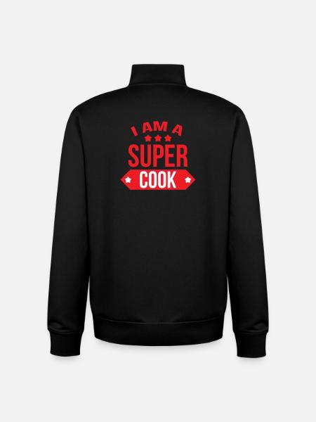 I'm a great cook - Unisex Organic Zip Sweatshirt by Stanley/Stella - black