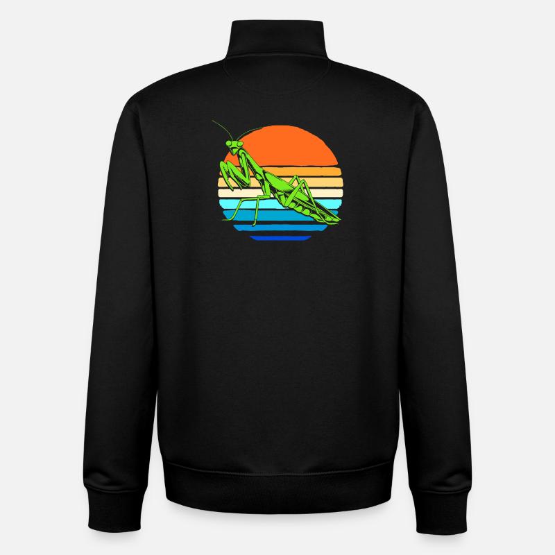 Gottesanbeter Gottesanbeterin Mantis - Unisex Organic Zip Sweatshirt von Stanley/Stella - Schwarz