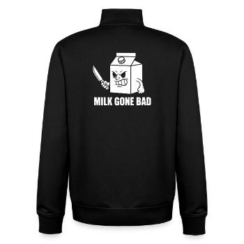 Milch Verdorbene Wut Cartoon - Unisex Organic Zip Sweatshirt von Stanley/Stella - Schwarz - Hinten - AI Model Male 185 light (185cm)