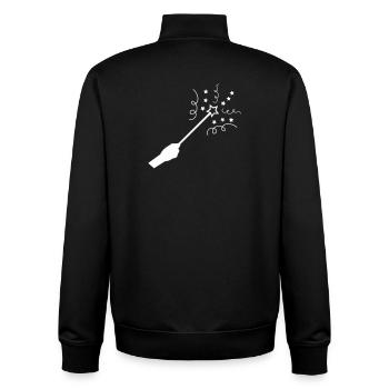 Star Magic Wand - Unisex Organic Zip Sweatshirt by Stanley/Stella - black - Back - AI Model Male 185 light (185cm)