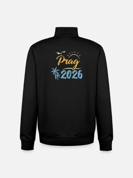 Prague 2026 - Unisex Organic Zip Sweatshirt by Stanley/Stella - black