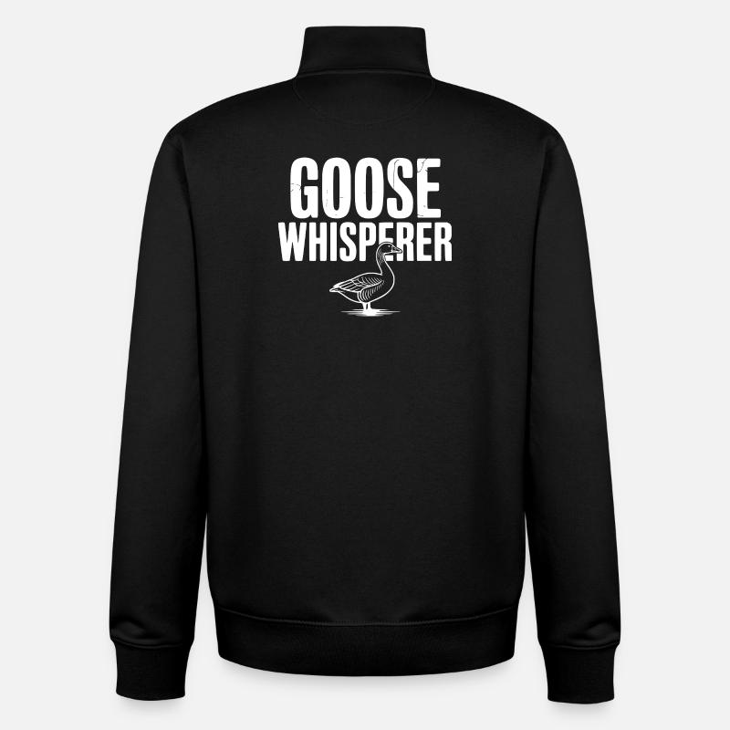 Gänseflüsterer - Unisex Organic Zip Sweatshirt von Stanley/Stella - Schwarz