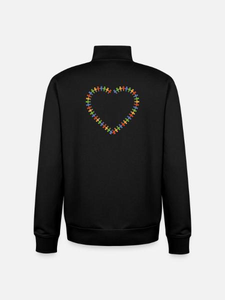 Gemeinsam - Unisex Organic Zip Sweatshirt von Stanley/Stella - Schwarz