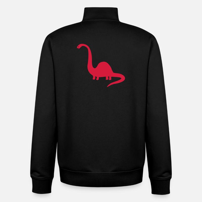 dinosaurier urtier tier - Unisex Organic Zip Sweatshirt von Stanley/Stella - Schwarz