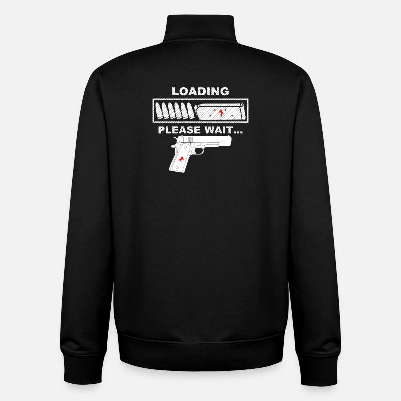 Propriétaire d’armes, 9mm - Sweat zippé unisexe en coton bio Stanley/Stella - noir