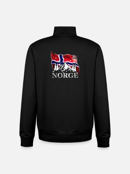 Norway - Unisex Organic Zip Sweatshirt by Stanley/Stella - black