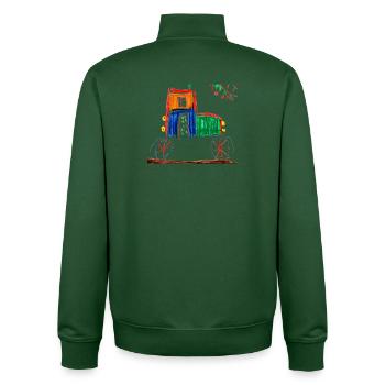 SUV Vision 1964 - Unisex Organic Zip Sweatshirt von Stanley/Stella - Flaschengrün - Hinten - AI Model Male 185 dark (185cm)