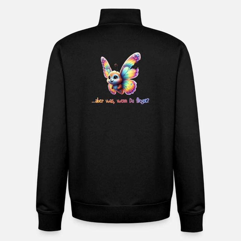 ... Mais que se passe-t-il si vous prenez l’avion ? - Sweat zippé unisexe en coton bio Stanley/Stella - noir