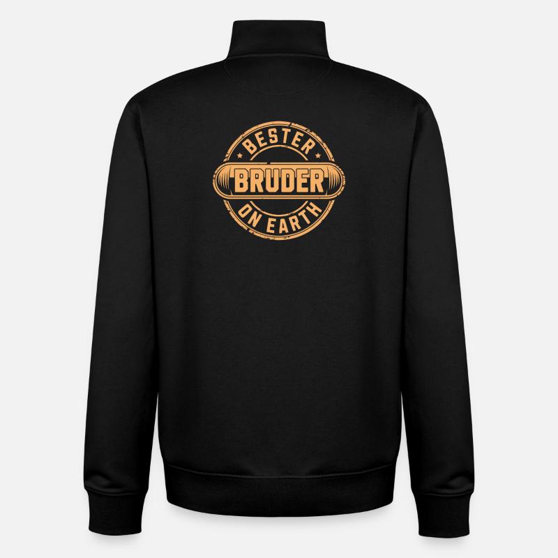 Bester Bruder - Unisex Organic Zip Sweatshirt von Stanley/Stella - Schwarz