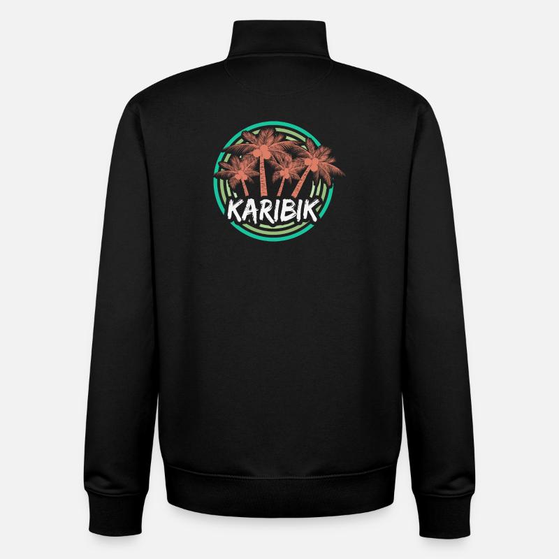 Urlaub Karibik - Unisex Organic Zip Sweatshirt von Stanley/Stella - Schwarz