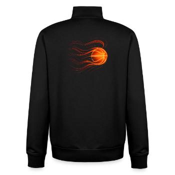 Basketball Basketball Player Gift Idea Baller Bball - Unisex Organic Zip Sweatshirt by Stanley/Stella - black - Back - AI Model Male 185 light (185cm)