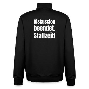 Discussion ended Contrast Typo - Unisex Organic Zip Sweatshirt by Stanley/Stella - black - Back - AI Model Male 185 light (185cm)