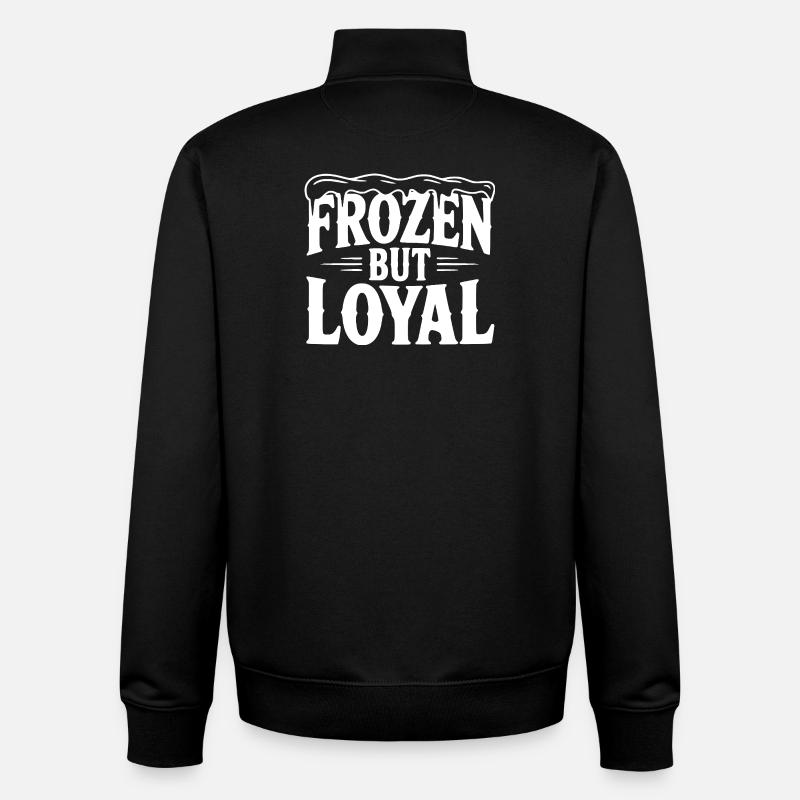 Eingefroren, aber loyal - Unisex Organic Zip Sweatshirt von Stanley/Stella - Schwarz
