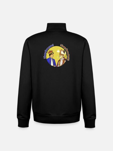King and Bishop: Wealth vs Poverty - Unisex Organic Zip Sweatshirt by Stanley/Stella - black