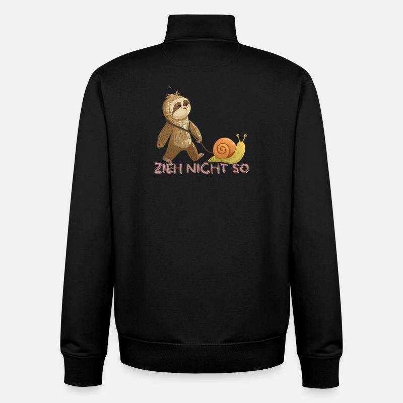 Zieh Nicht So – Langsame Freundschaft - Unisex Organic Zip Sweatshirt von Stanley/Stella - Schwarz