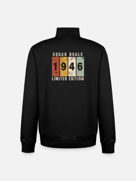 Jubiläum 1946 – 80 Jahre - Unisex Organic Zip Sweatshirt von Stanley/Stella - Schwarz