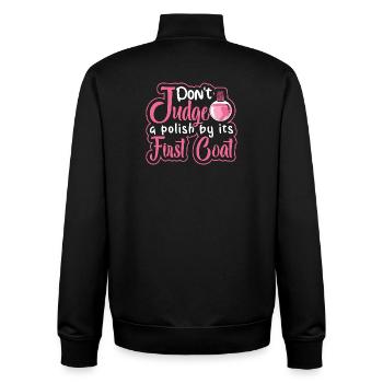Nail Designer Nail Designer Cosmetics Nail Salon - Unisex Organic Zip Sweatshirt by Stanley/Stella - black - Back - AI Model Male 185 light (185cm)