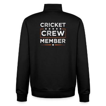 Cricket Crew - Unisex Organic Zip Sweatshirt von Stanley/Stella - Schwarz - Hinten - AI Model Male 185 light (185cm)