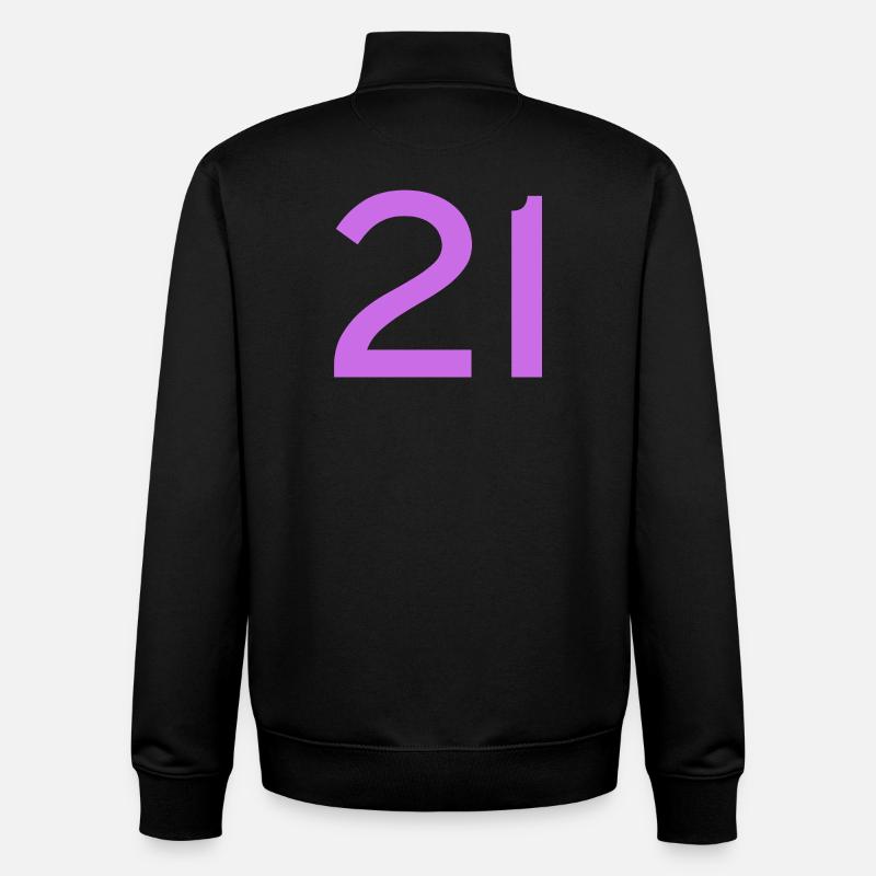 21 - Unisex Organic Zip Sweatshirt by Stanley/Stella - black