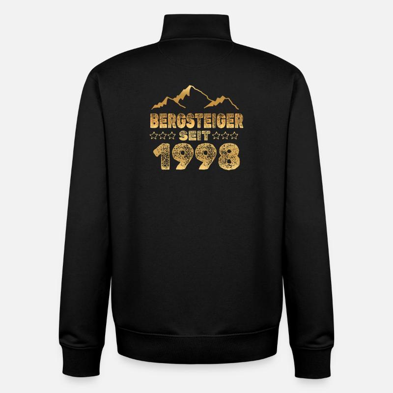 geboren 1998 - Unisex Organic Zip Sweatshirt von Stanley/Stella - Schwarz