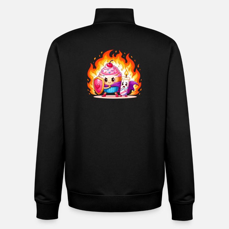 Feuerkuchenhelden Duo - Unisex Organic Zip Sweatshirt von Stanley/Stella - Schwarz