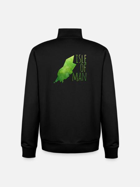 isle of man - Unisex Organic Zip Sweatshirt by Stanley/Stella - black