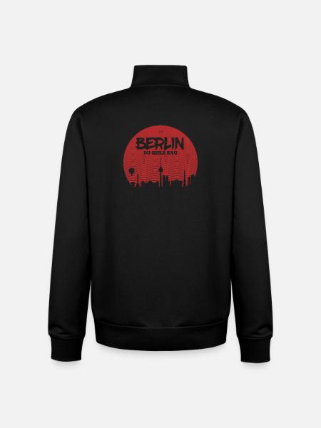 Berlin du geile sau - Unisex Organic Zip Sweatshirt von Stanley/Stella - Schwarz