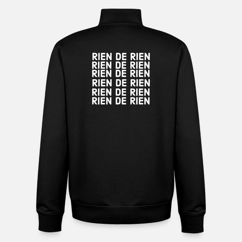rien de rien - Sweat zippé unisexe en coton bio Stanley/Stella - noir