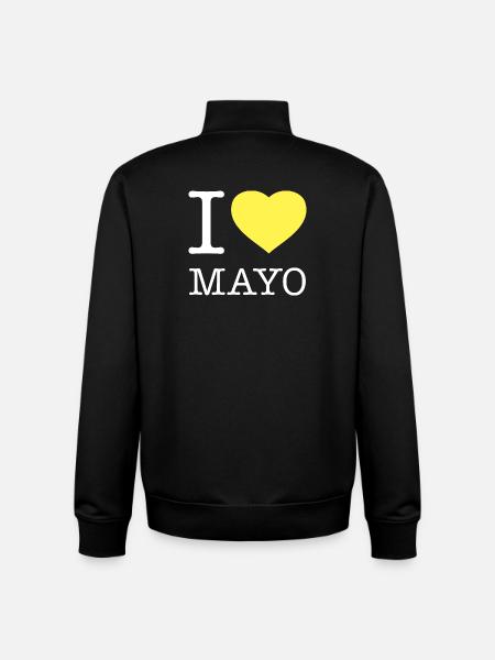 I LOVE MAYO Mayonnaise - Unisex Organic Zip Sweatshirt by Stanley/Stella - black