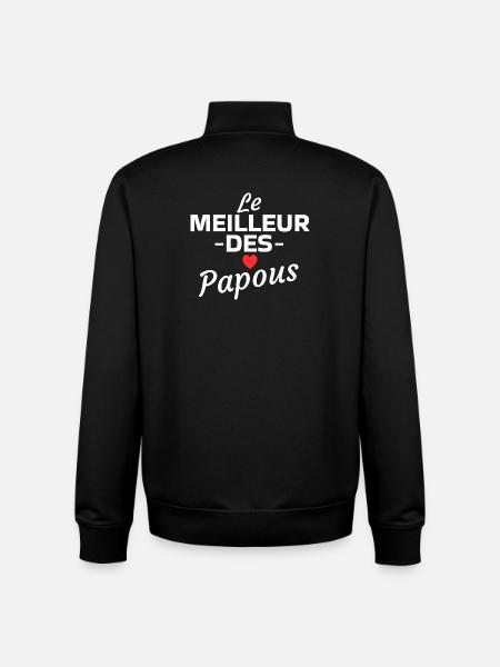 Graphic Design The Best of Papuans - Unisex Organic Zip Sweatshirt by Stanley/Stella - black