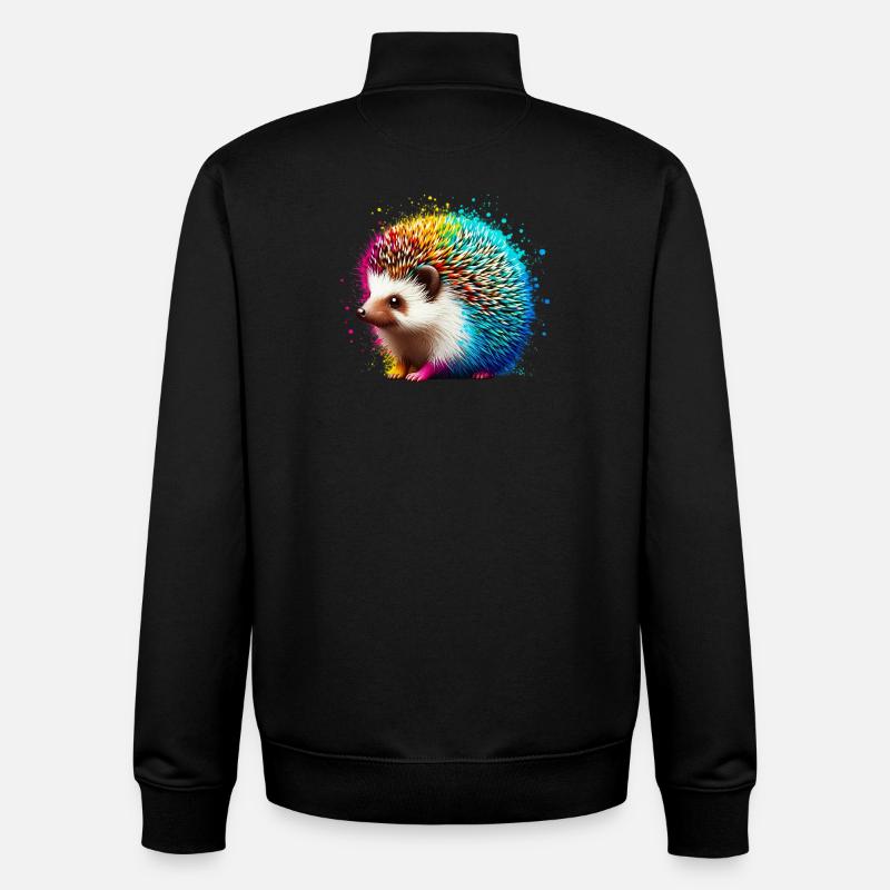 Igel - Unisex Organic Zip Sweatshirt von Stanley/Stella - Schwarz