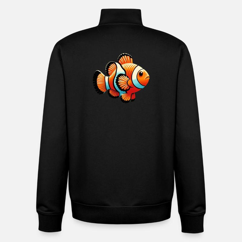 Clownfische - Unisex Organic Zip Sweatshirt von Stanley/Stella - Schwarz