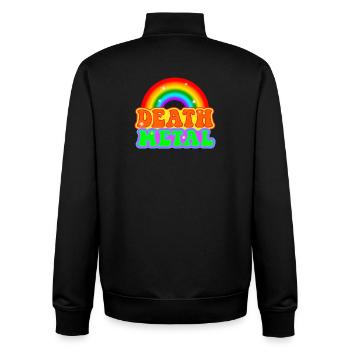DEATH METAL - Sweat zippé unisexe en coton bio Stanley/Stella - noir - Dos - AI Model Male 185 light (185cm)
