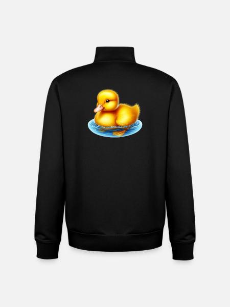 Duckling Duck Duck Duck - Unisex Organic Zip Sweatshirt by Stanley/Stella - black