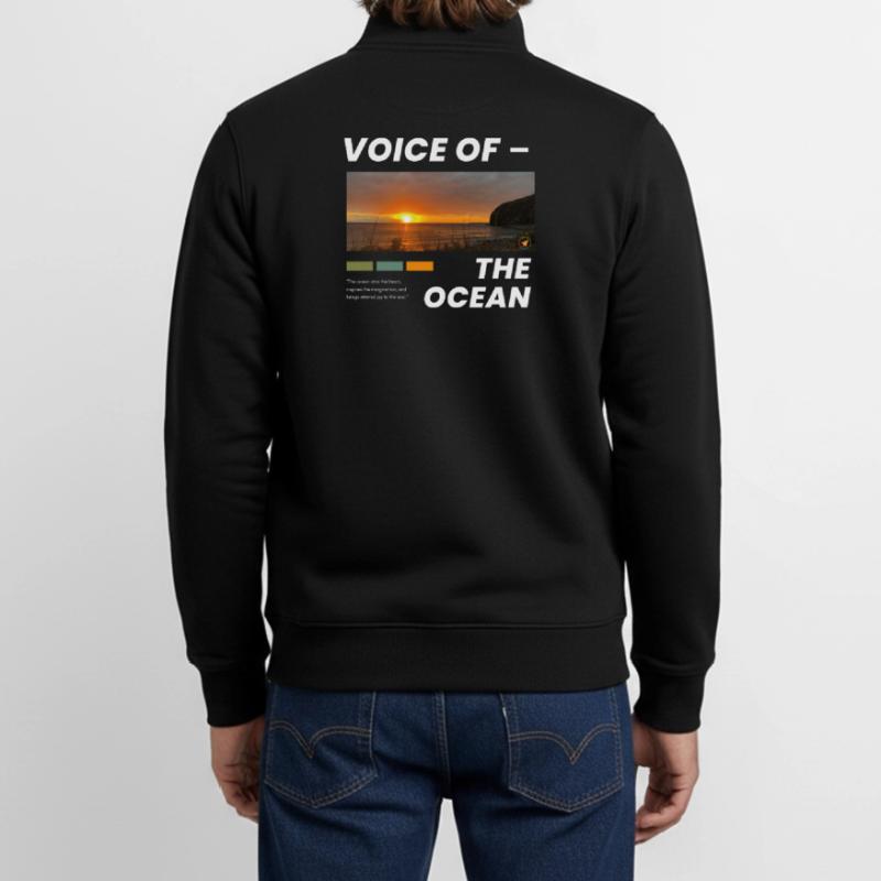 Sunset over the Ocean Unisex Organic Zip Sweatshirt by Stanley/Stella