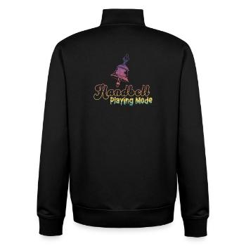 Choir Music Instrument Handbell Choir - Unisex Organic Zip Sweatshirt by Stanley/Stella - black - Back - AI Model Male 185 light (185cm)