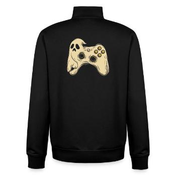Geisterpad Retro Arcade - Unisex Organic Zip Sweatshirt von Stanley/Stella - Schwarz - Hinten - AI Model Male 185 light (185cm)