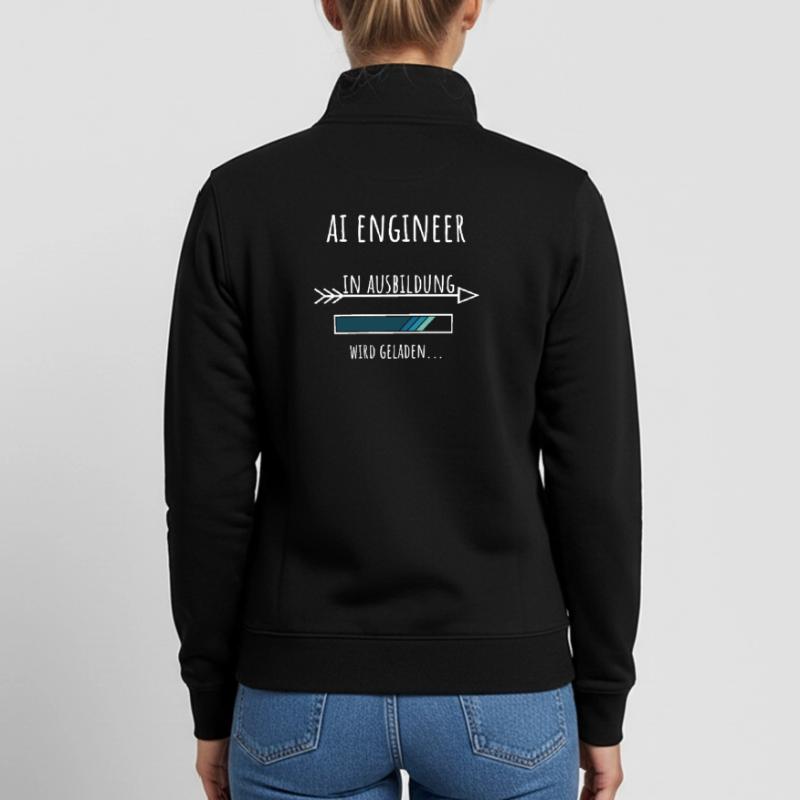 Artificial Intelligence Training AI Engineer Unisex Organic Zip Sweatshirt by Stanley/Stella